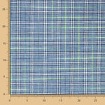 Coton Seersucker Carreaux Mini Bleu - Ribes y Casals