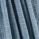 Coton Seersucker Carreaux Mini Bleu - Ribes y Casals