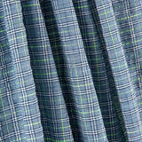 Coton Seersucker Carreaux Mini Bleu - Ribes y Casals