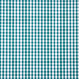 Popeline de coton à grands carreaux vert canard - Ribes y Casals