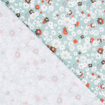 Coton Imprimé Jardin Vert d&#39;eau - Ribes y Casals