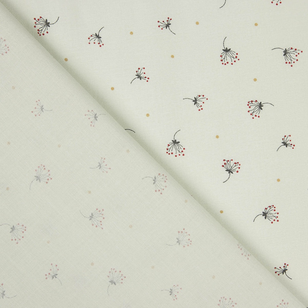 Voile de coton imprimé vert tendre - Ribes y Casals