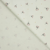 Voile de coton imprimé vert tendre - Ribes y Casals