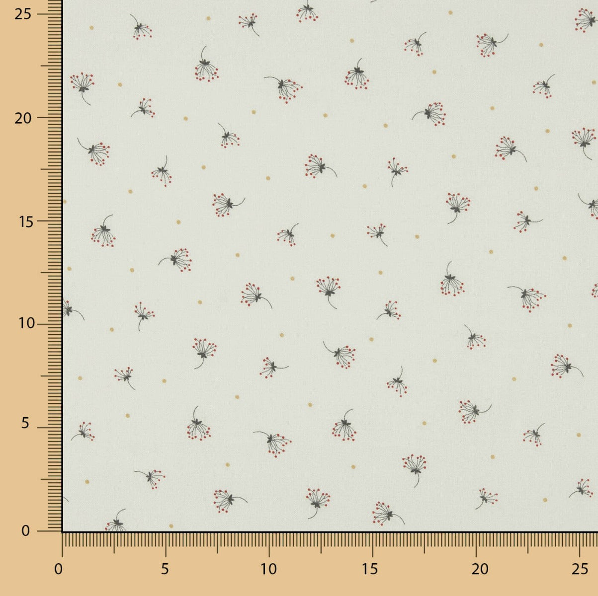 Voile de coton imprimé vert tendre - Ribes y Casals