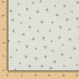 Voile de coton imprimé vert tendre - Ribes y Casals