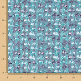 Coton Imprimé Vespa Rayé Vert - Ribes y Casals