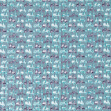 Coton Imprimé Vespa Rayé Vert - Ribes y Casals