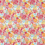 Popeline Coton Fleurs Sauvages Rouge - Ribes y Casals