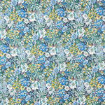 Popeline Coton Fleurs Sauvages Vert - Ribes y Casals