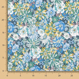 Popeline Coton Fleurs Sauvages Vert - Ribes y Casals