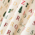 Rerraille Algodón Feliz Navidad Crudo 90x140cm - Ribes y Casals