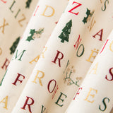 Rerraille Algodón Feliz Navidad Crudo 90x140cm - Ribes y Casals