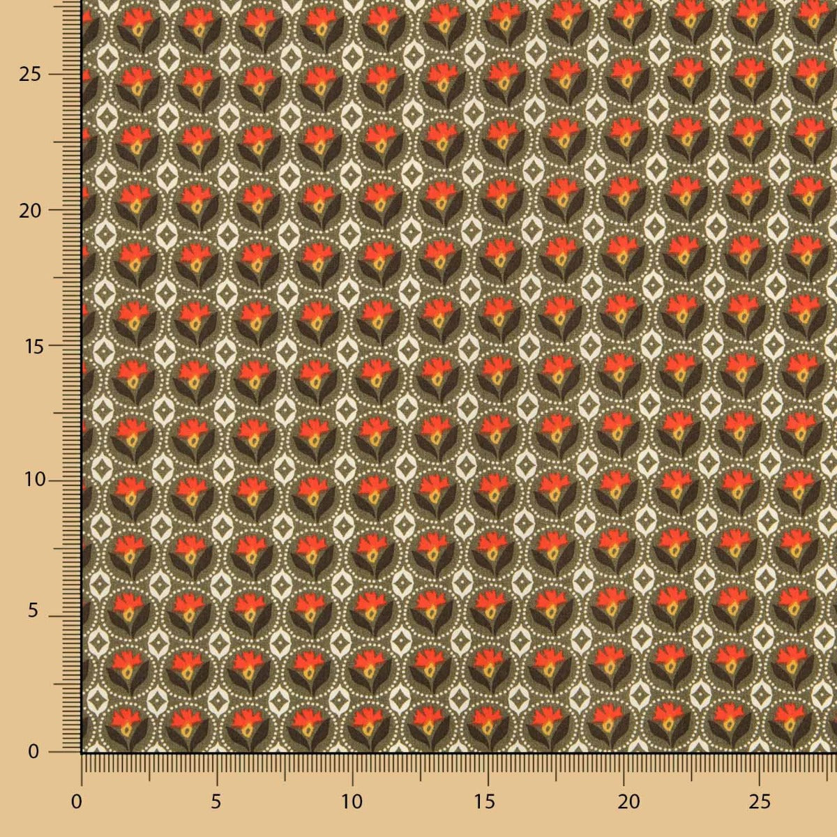 Coton Fleur Lis Khaki - Ribes y Casals