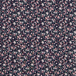 Coton Fleur Romantique Marine - Ribes y Casals