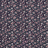 Coton Fleur Romantique Marine - Ribes y Casals
