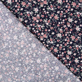 Coton Fleur Romantique Marine - Ribes y Casals