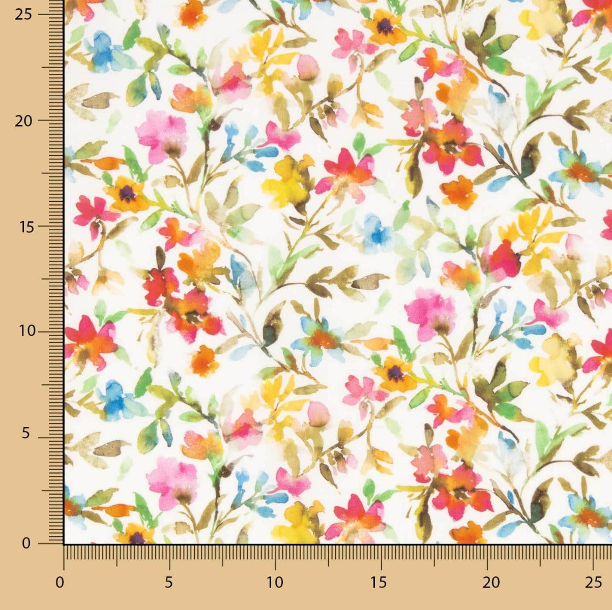 Voile de coton imprimé Bloom Harmony - Ribes y Casals