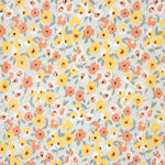 Popeline Coton Fleurs Vert Sauge - Ribes y Casals