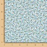 Algodón Flores Azul - Ribes y Casals