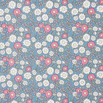 Popeline de coton Marguerites Canard - Ribes y Casals