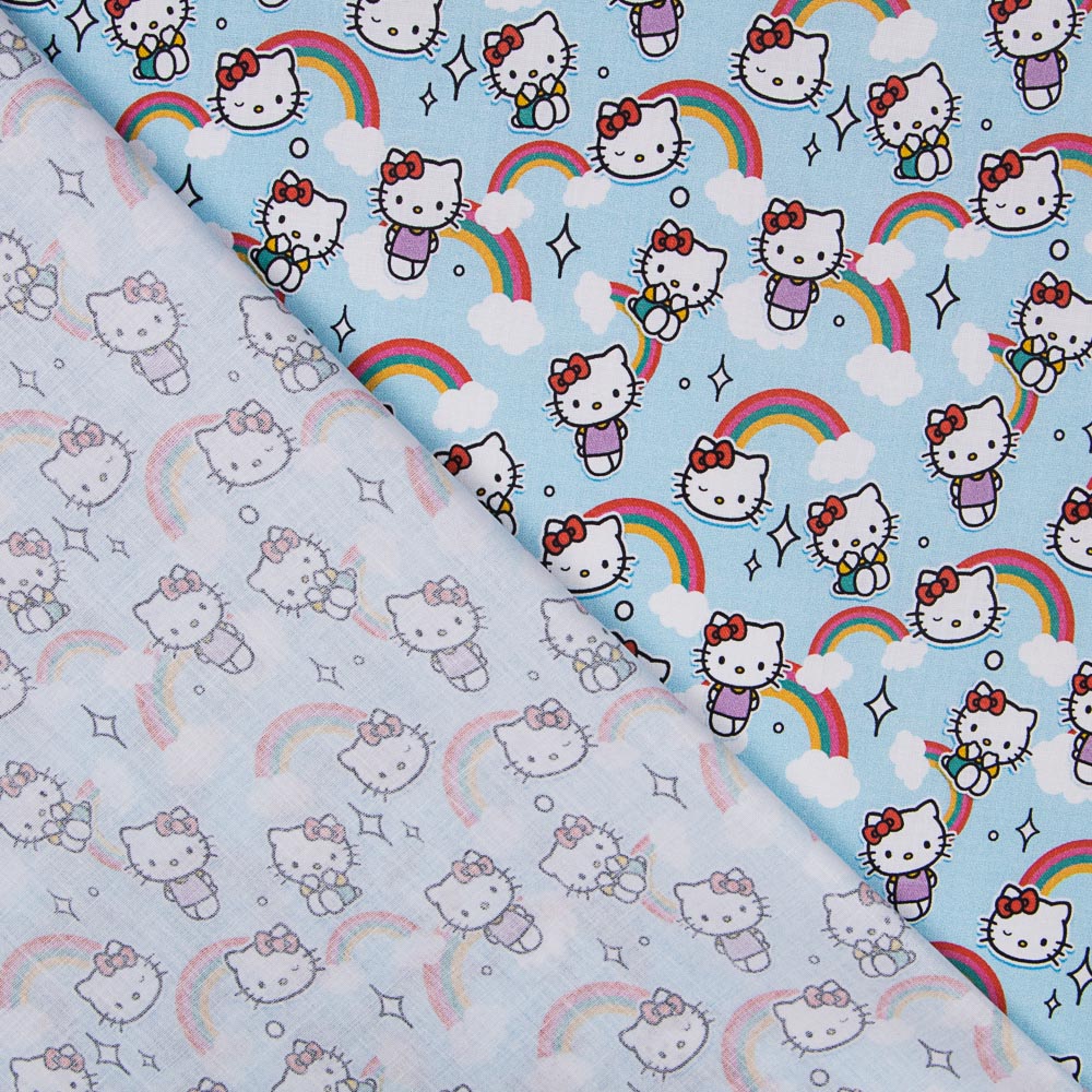 Coton Hello Kitty Bleu - Ribes y Casals