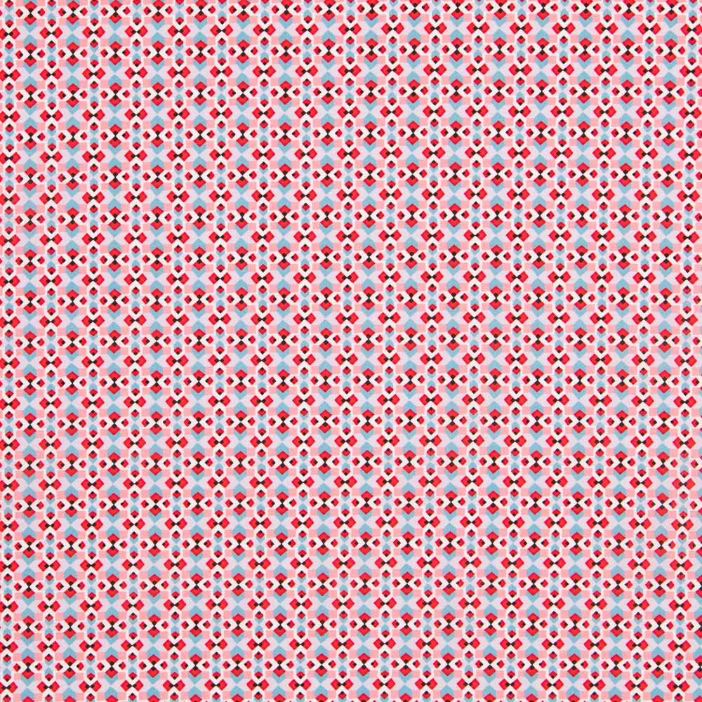 Coton Liberty London Géométrique Corail - Ribes y Casals