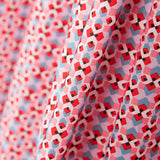 Coton Liberty London Géométrique Corail - Ribes y Casals