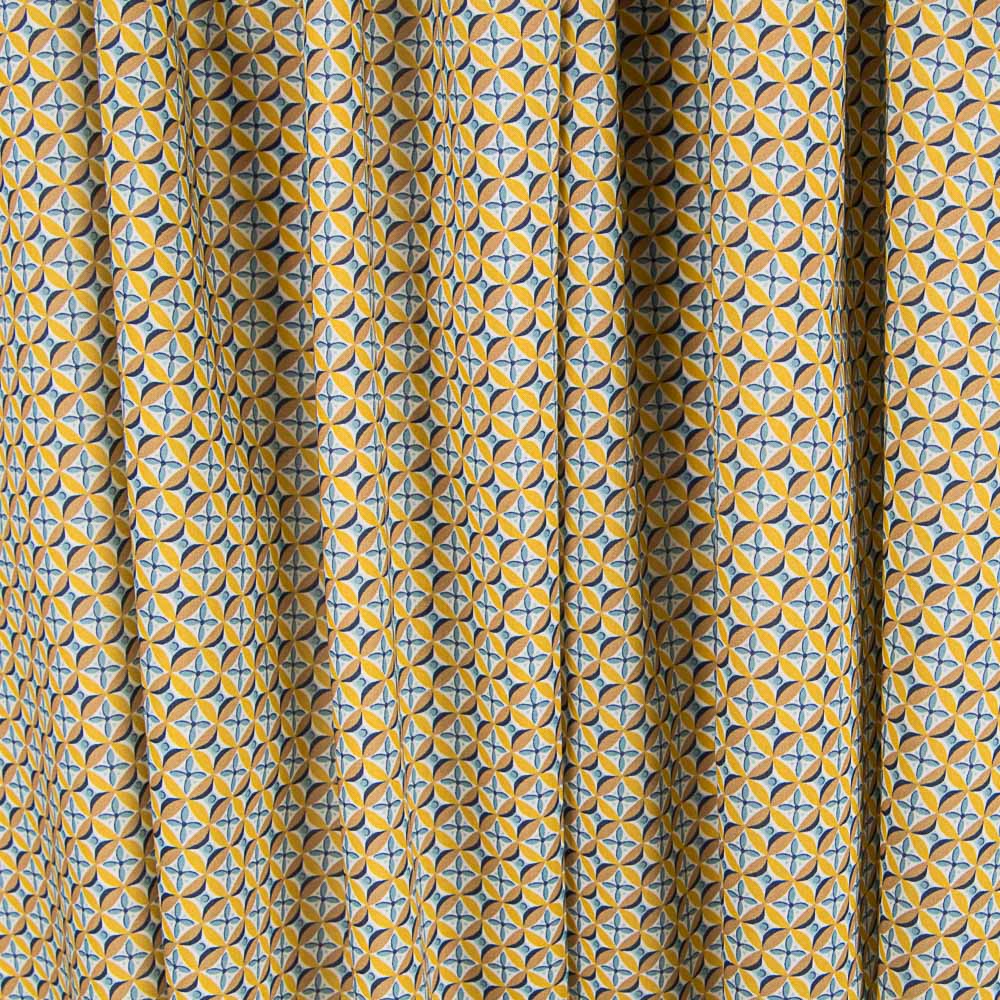 Coton Liberty London Ocre Géométrique - Ribes y Casals