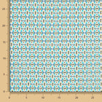 Coton Liberty London Géométrique Turquoise - Ribes y Casals