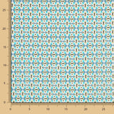 Coton Liberty London Géométrique Turquoise - Ribes y Casals