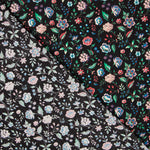 Coton Liberty London Fleur Mexique Noir - Ribes y Casals