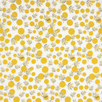 Popeline Coton Fleurs Japon Curcuma Koi - Ribes y Casals