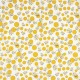 Popeline Coton Fleurs Japon Curcuma Koi - Ribes y Casals