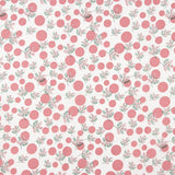 Popeline Coton Fleurs Japon Rose Koi - Ribes y Casals