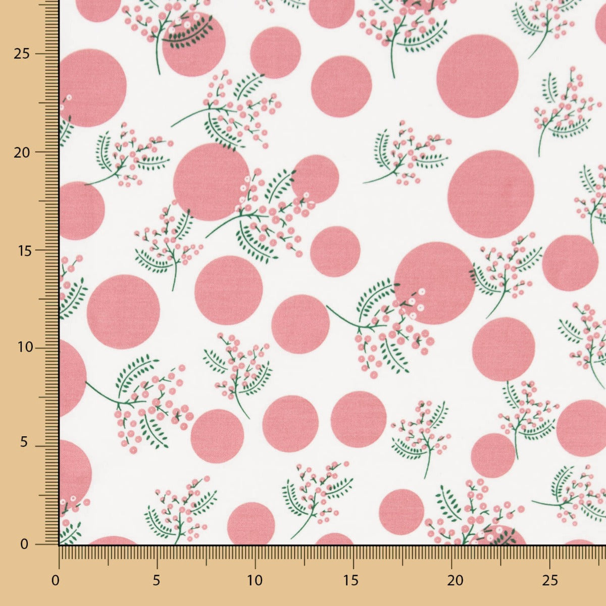 Popeline Coton Fleurs Japon Rose Koi - Ribes y Casals