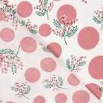 Popeline Coton Fleurs Japon Rose Koi - Ribes y Casals