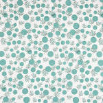 Popeline Coton Fleurs Japon Vert Koi - Ribes y Casals