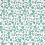 Popeline Coton Fleurs Japon Vert Koi - Ribes y Casals