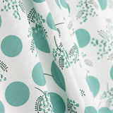 Popeline Coton Fleurs Japon Vert Koi - Ribes y Casals