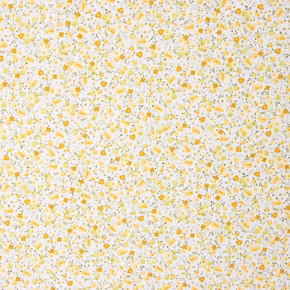 Popeline Coton Bio Iris Jaune - Ribes y Casals