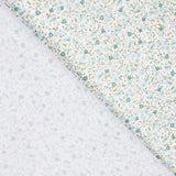 Popeline de Coton Bio Iris Vert Doux - Ribes y Casals