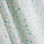 Popeline de Coton Bio Iris Vert Doux - Ribes y Casals