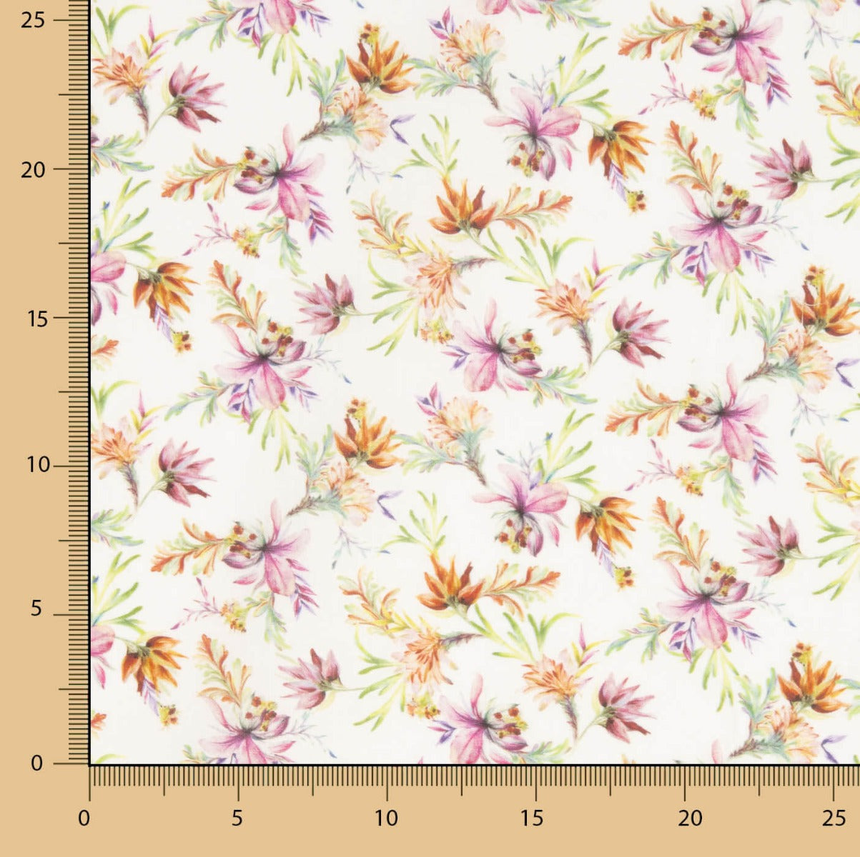 Voile de coton imprimé jardin exotique - Ribes y Casals