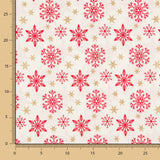 Coton Noël Doré Étoiles Écru - Ribes y Casals