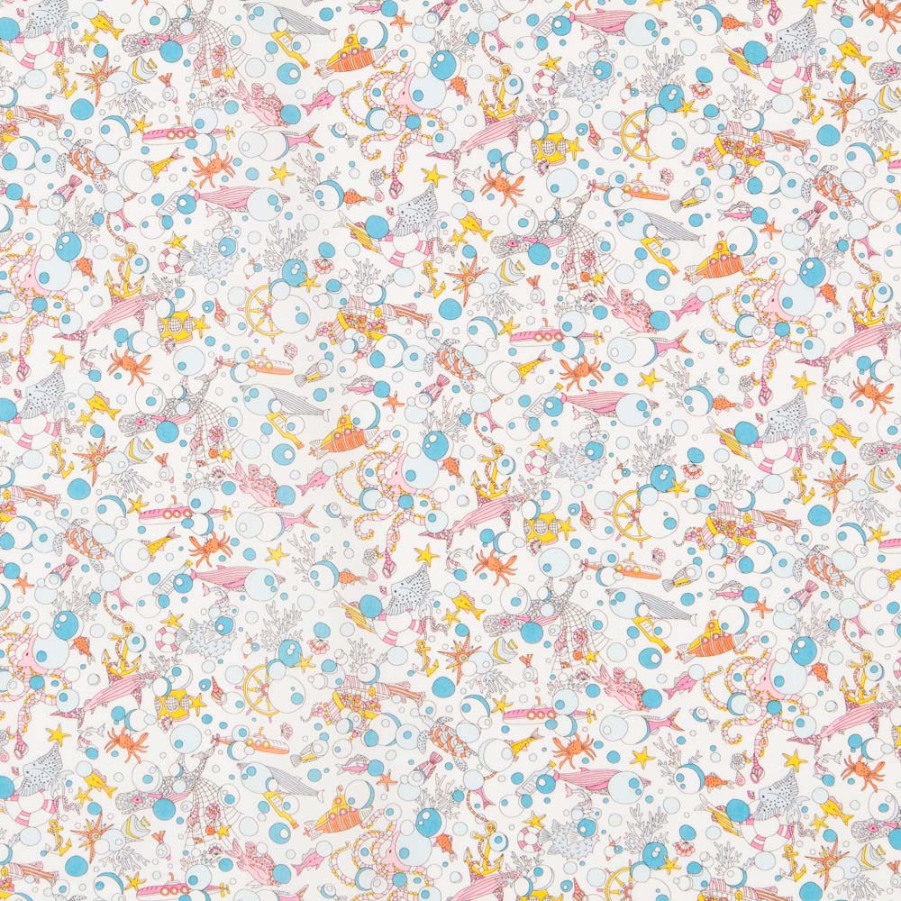 Coton Tana Lawn Liberty Océan Trésor - Ribes y Casals