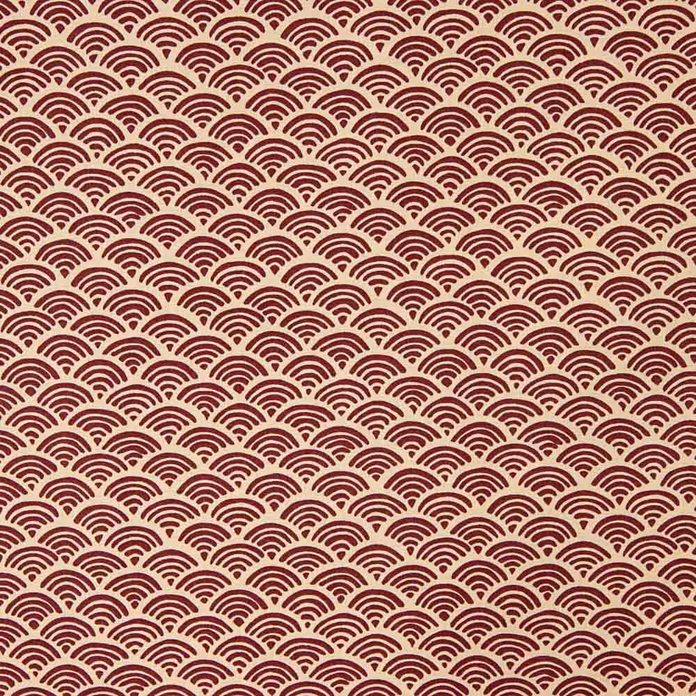 Patchwork Coton Vagues Marron - Ribes y Casals