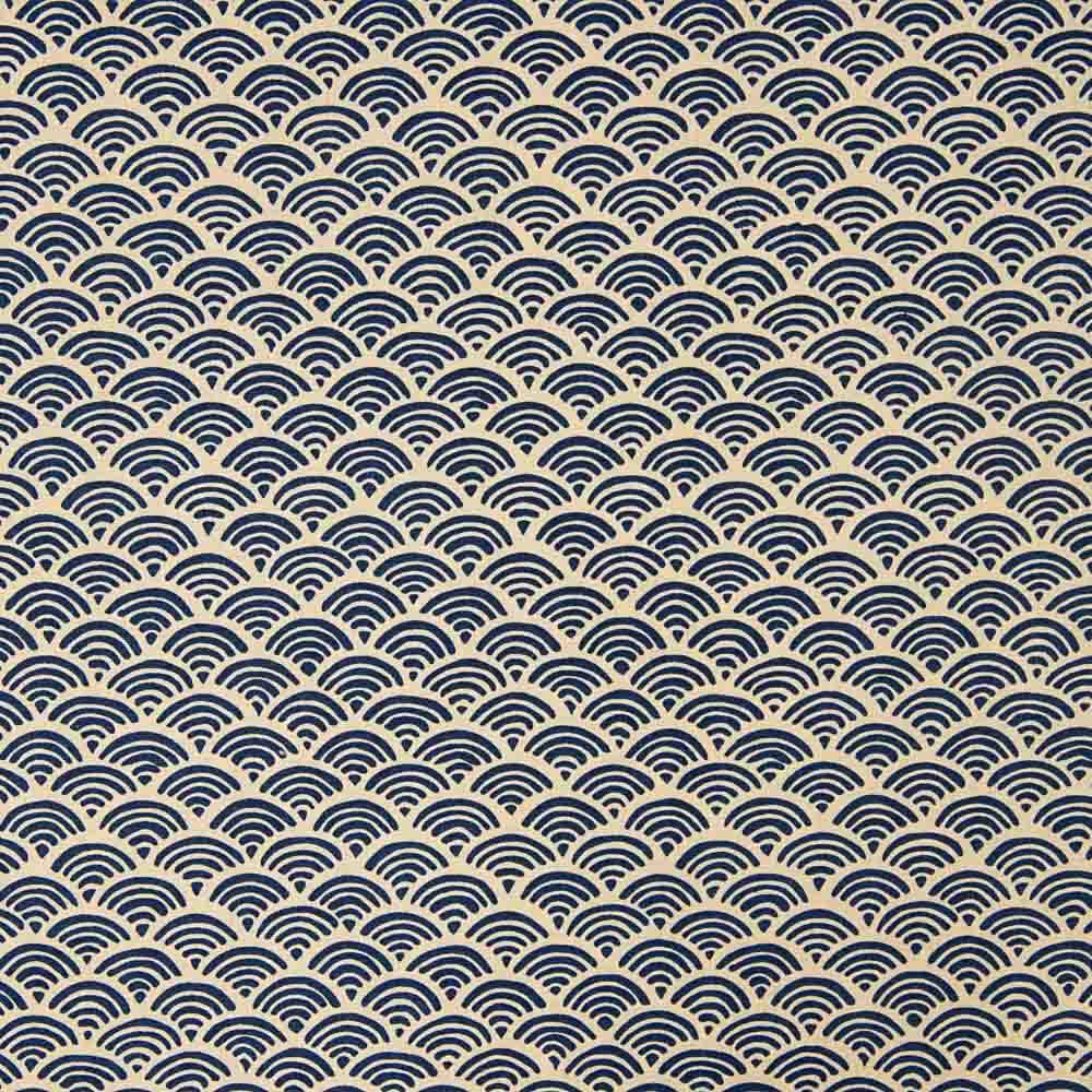 Patchwork Coton Vagues Marine - Ribes y Casals