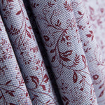 Coton Oxford Floral Grenat - Ribes y Casals