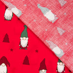 Algodón Papa Noel Gnomo Rojo - Ribes y Casals