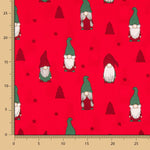 Algodón Papa Noel Gnomo Rojo - Ribes y Casals